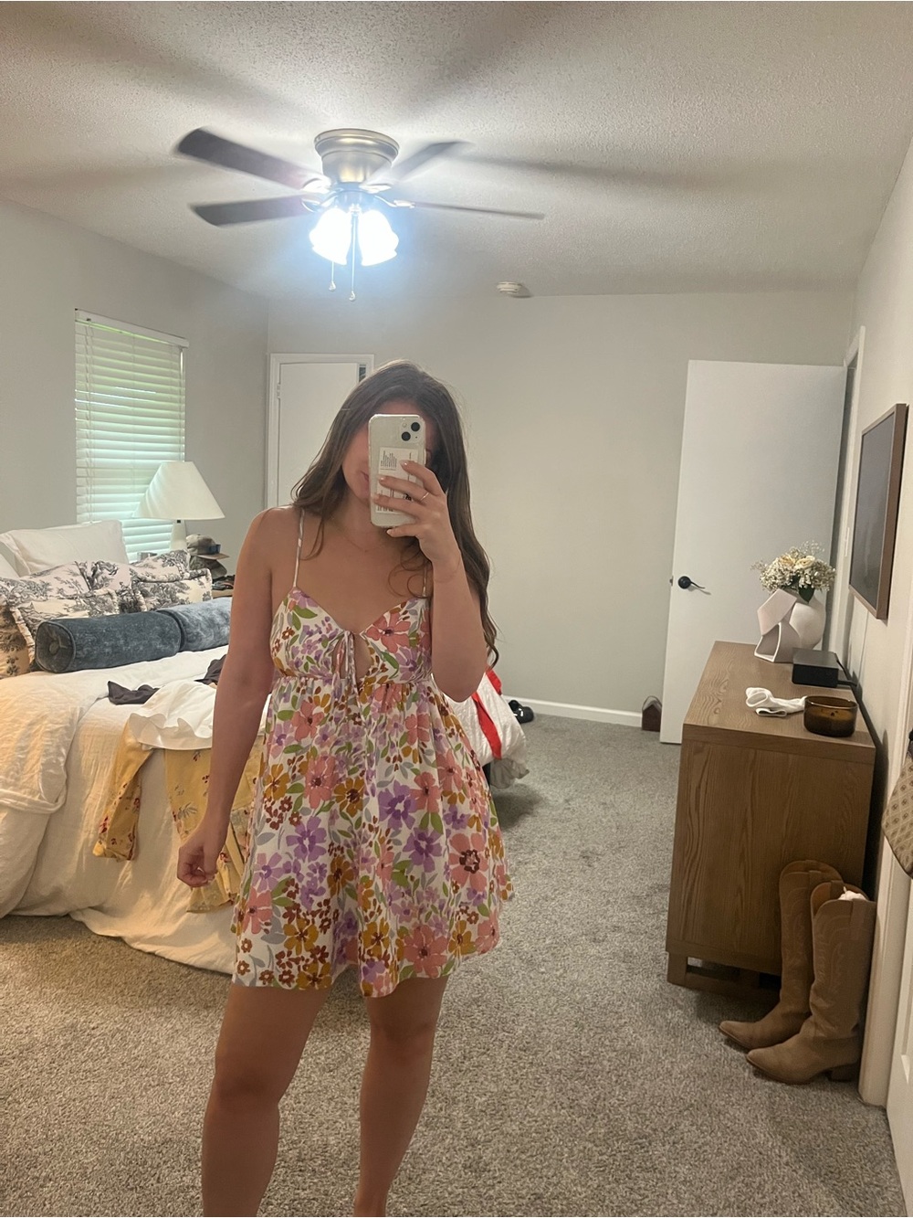 Boutique Floral Mini Sundress